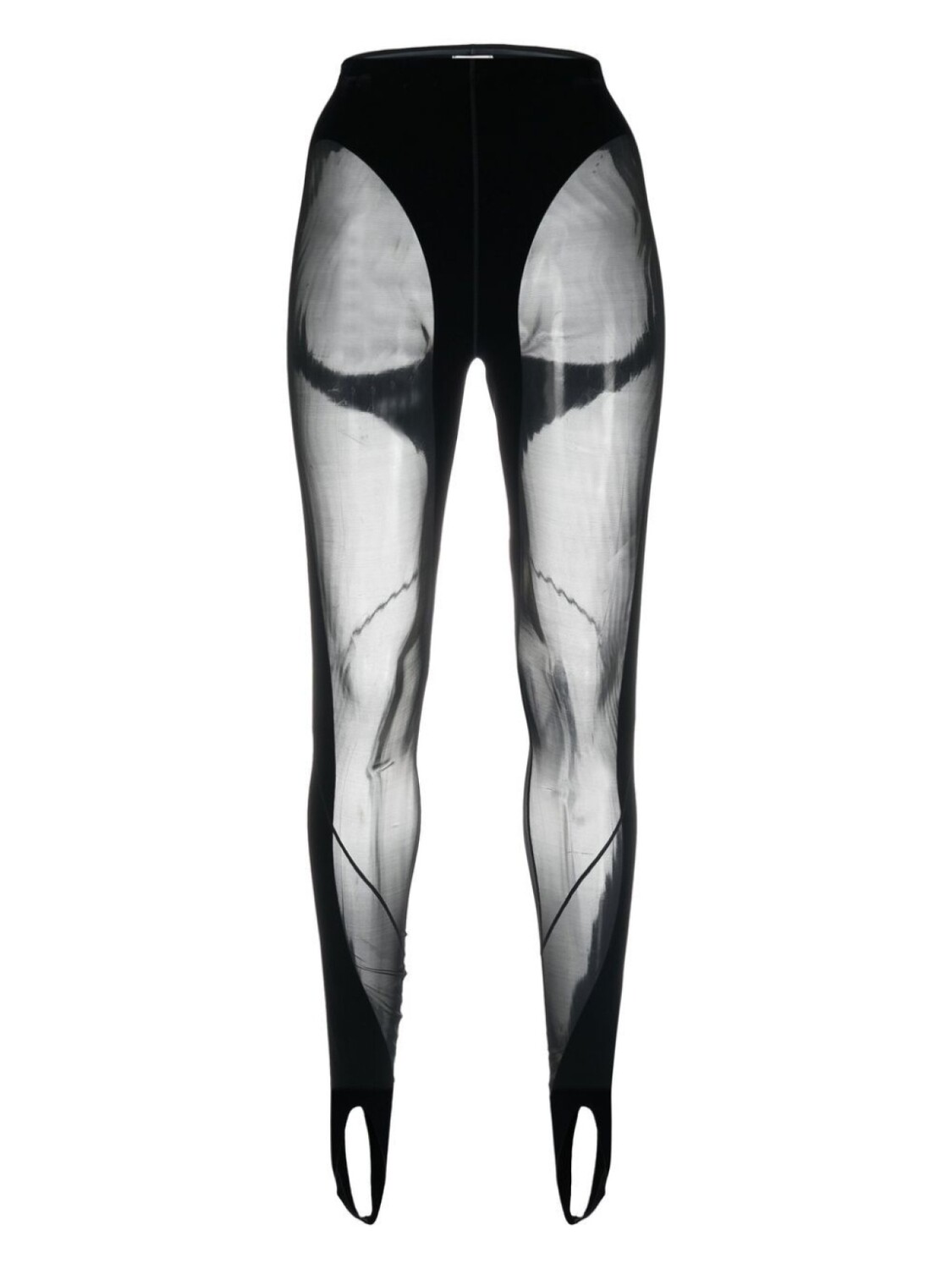 

Легинсы со штрипками из коллаборации с Wolford Mugler, черный