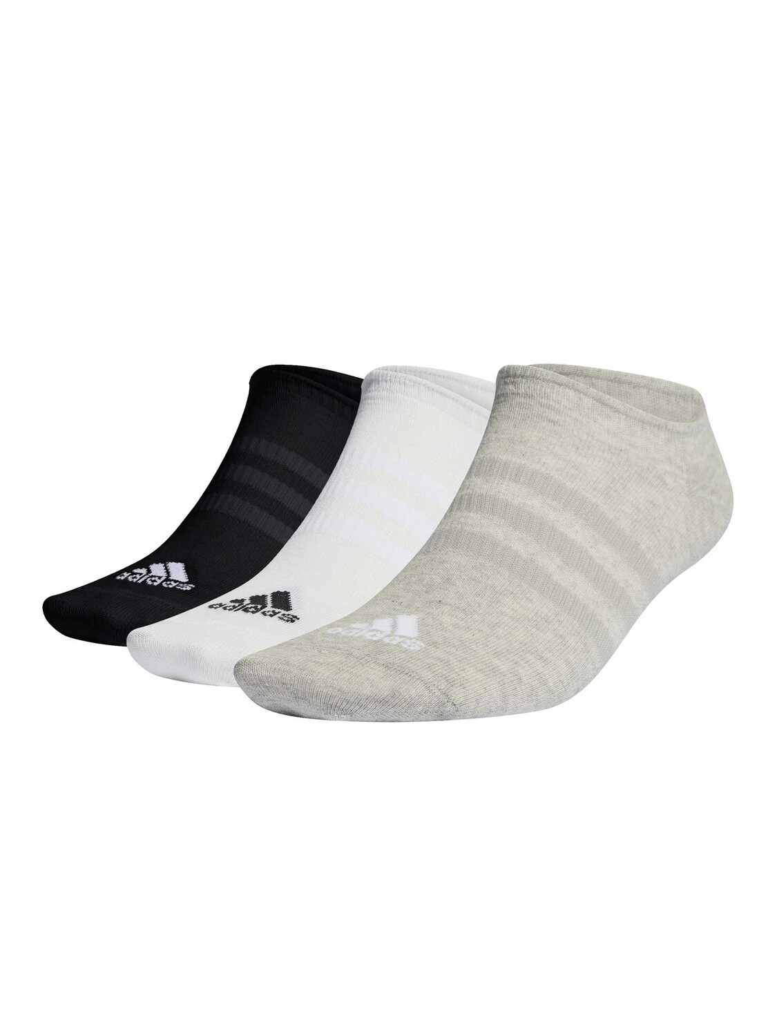 

Носки Adidas Performance Thin and Light No-Show 3 Pairs, серый