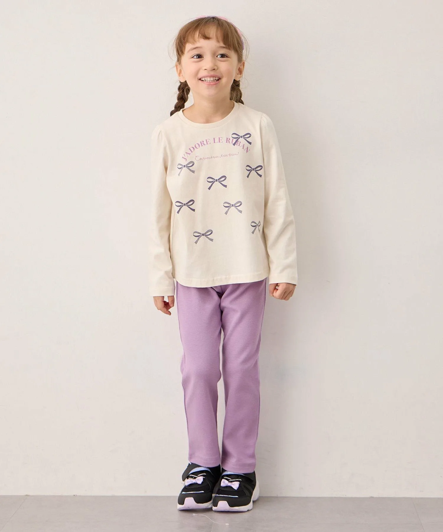 7 Дней в неделю: Кошачьи штаны ANY KIDS, Lavender [082] — фото 2