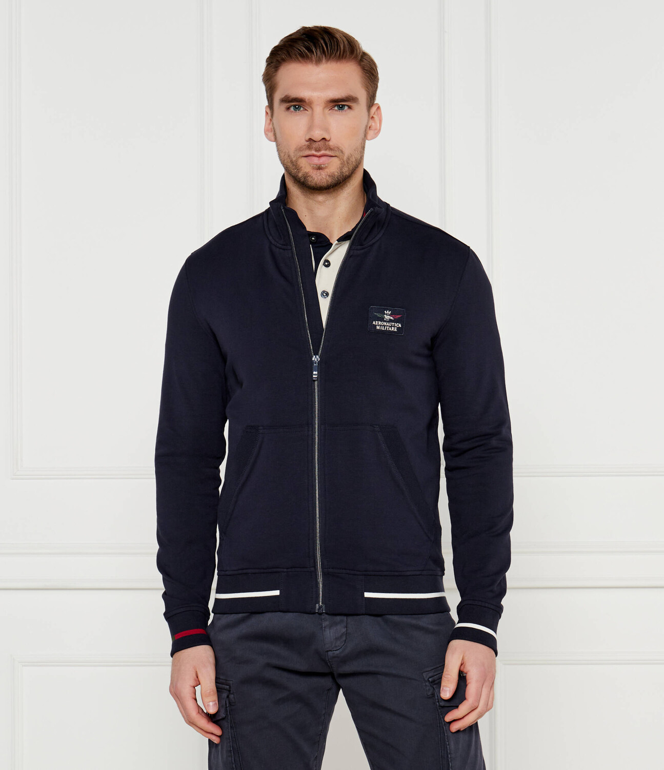 

Толстовка Aeronautica Militare Regular Fit, темно-синий