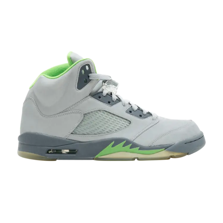 

Кроссовки Air Jordan 5 Retro GS 'Green Bean' 2006, серебряный