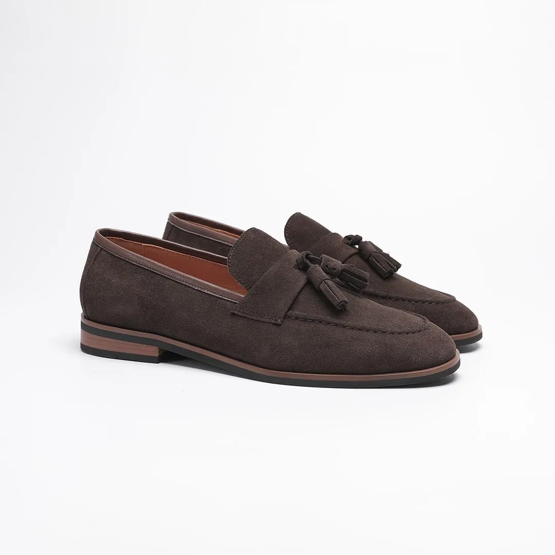 Лоферы из телячьей кожи, Premium, Dark Brown (suede) FIAVOM — фото 3