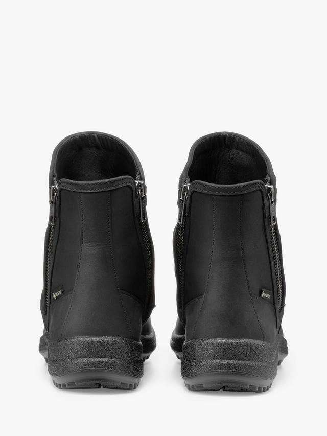 Трекинговые ботинки Terrain Extra Wide Fit из вощеной нубуковой кожи GTX Hotter, Black — фото 4
