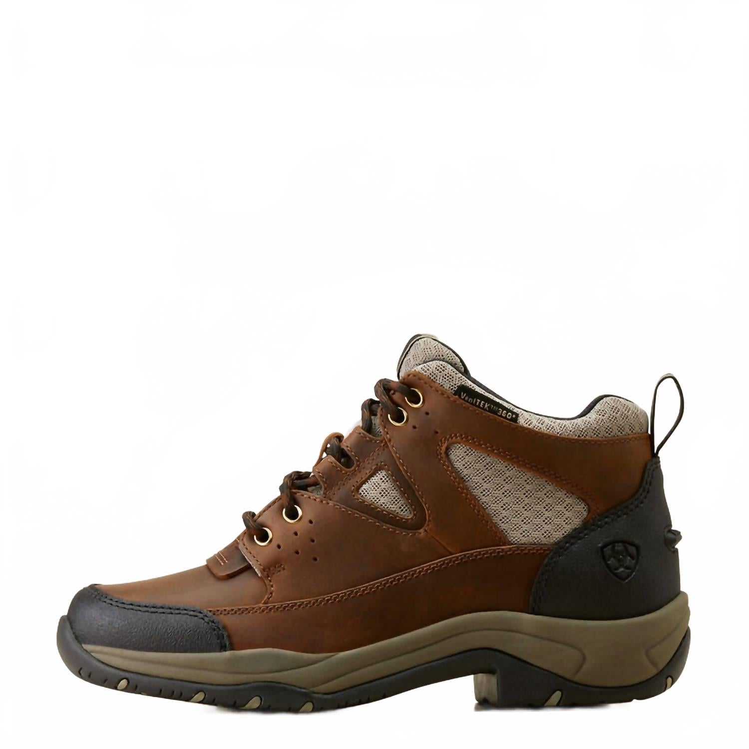 Женские походные ботинки ARIAT Terrain Venttek 360 комбинированные, коричневый — фото 4