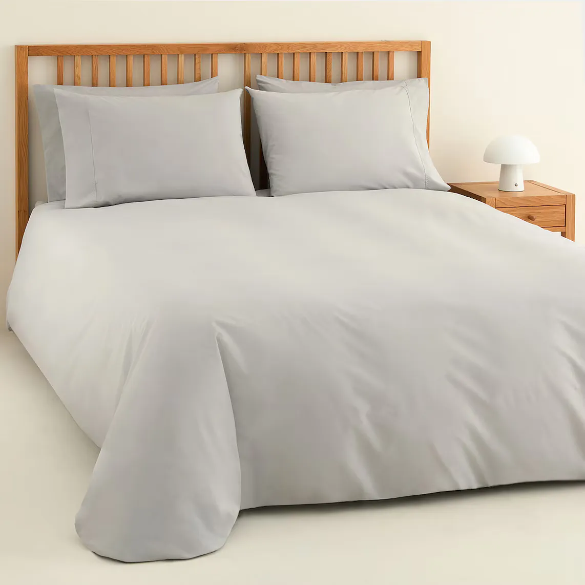 

Пододеяльник Essential Percale, хлопок, 180 ниток El Corte Inglés, серый