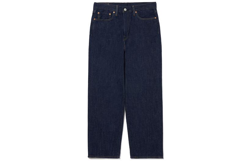 Levis Мужские джинсы из льна и денима, синие, умеренно прямого кроя — фото 3