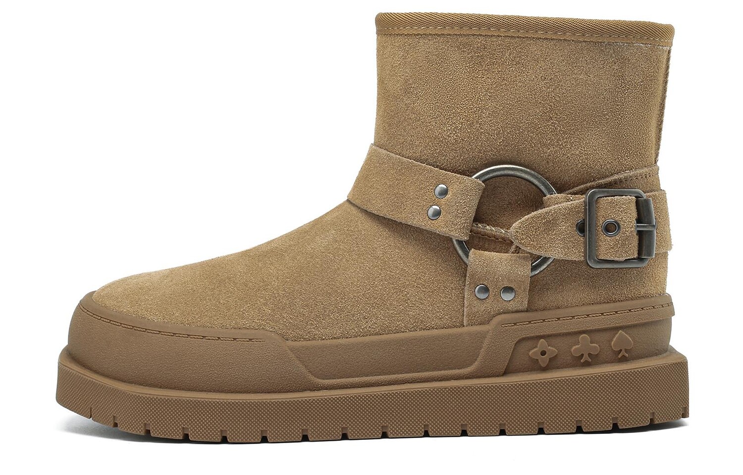 

Зимние ботинки женские Boerdiqi, цвет Khaki Fleece-lined