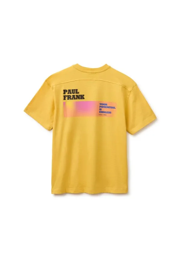 Футболка с принтом United Colors Of Benetton, Yellow — фото 2