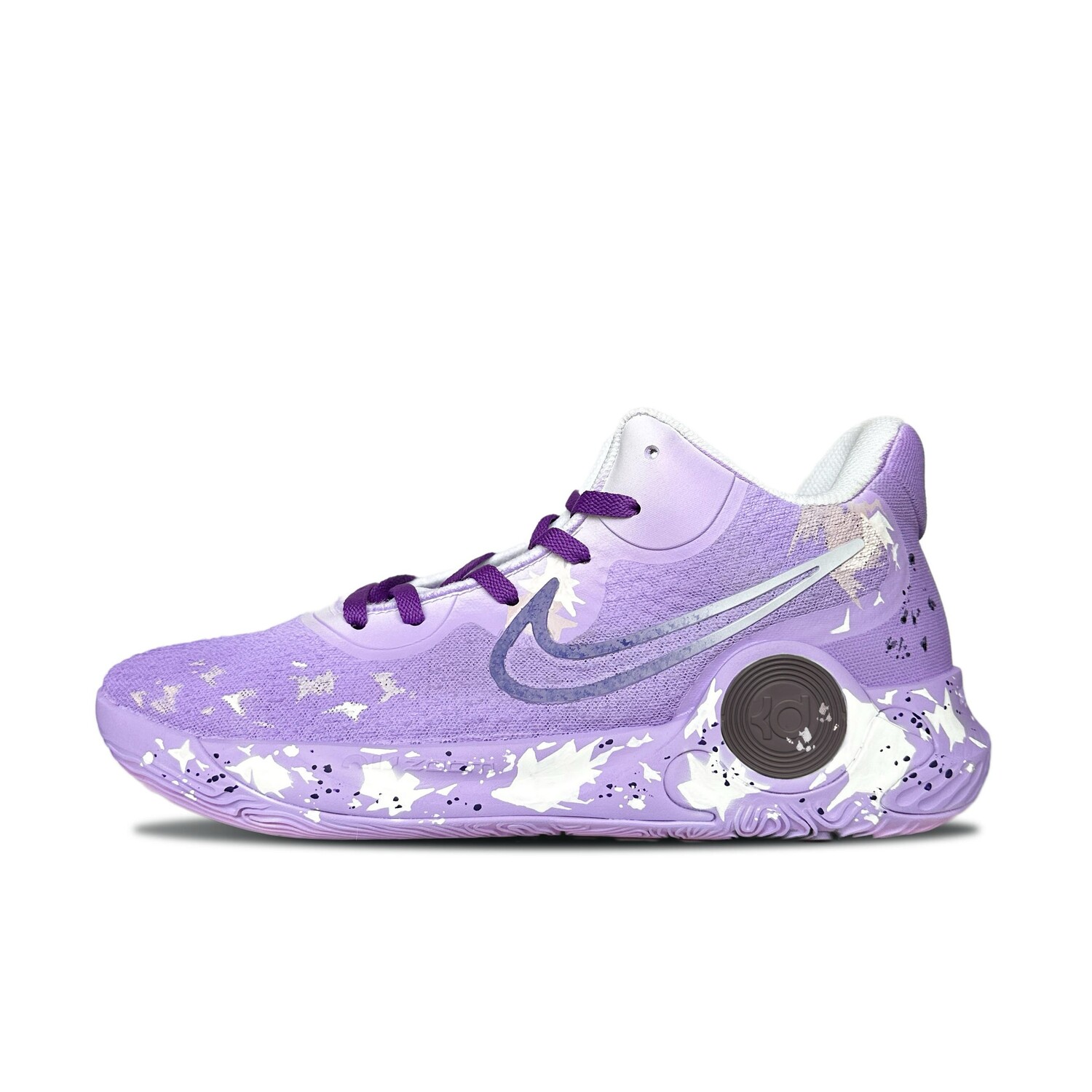

Кроссовки Nike KD Trey 5 IX Vintage Basketball Shoes Unisex Low-top White/purple, фиолетовый