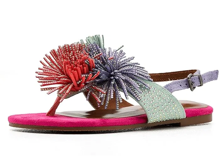 Сандалии с бахромой Mini Fringe Kurt Geiger London Kids, Multi — фото 2