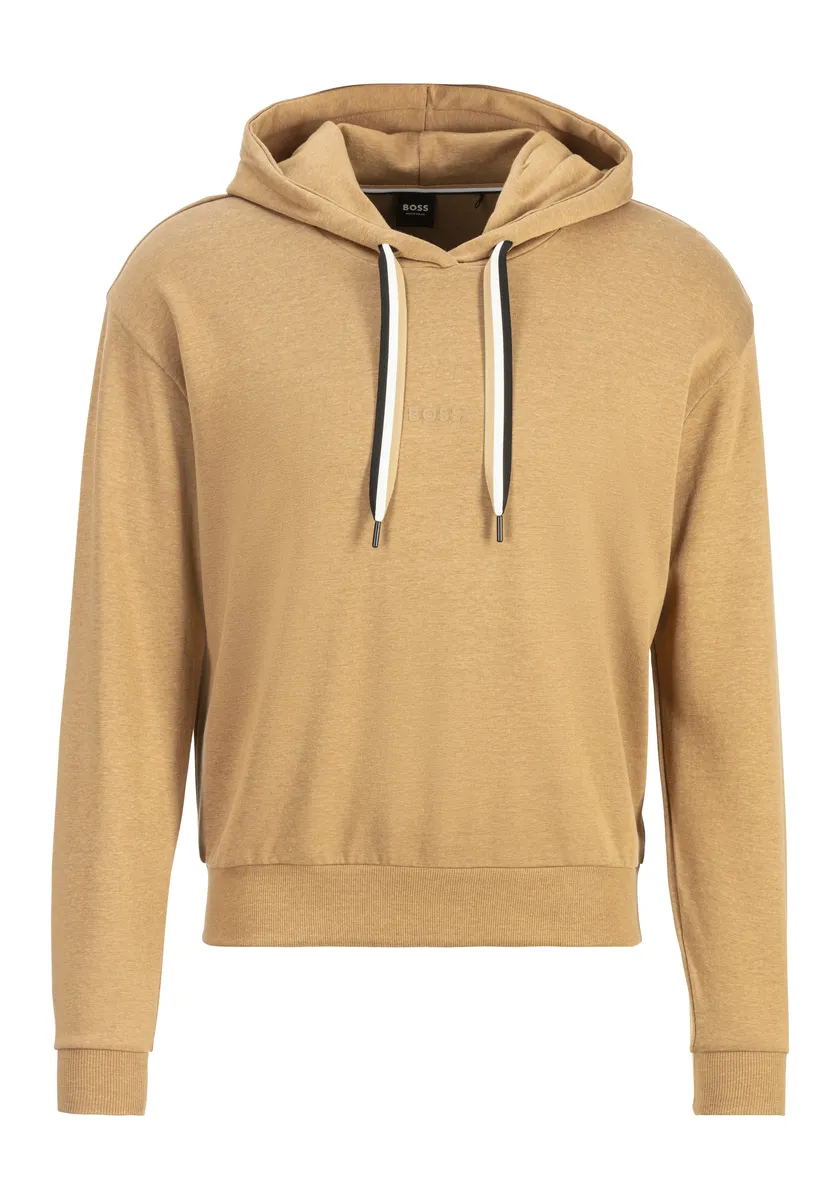 

Толстовка BOSS "CP Stripe_Hoodie", со шнурком контрастного цвета, бежевый