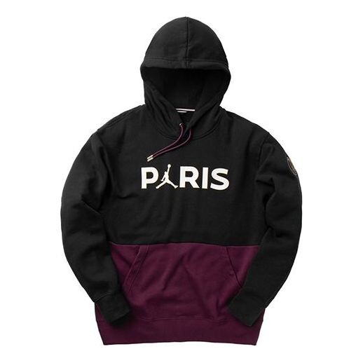 

Толстовка с капюшоном psg paris saint germain флисовый свитер с капюшоном Air Jordan, черный