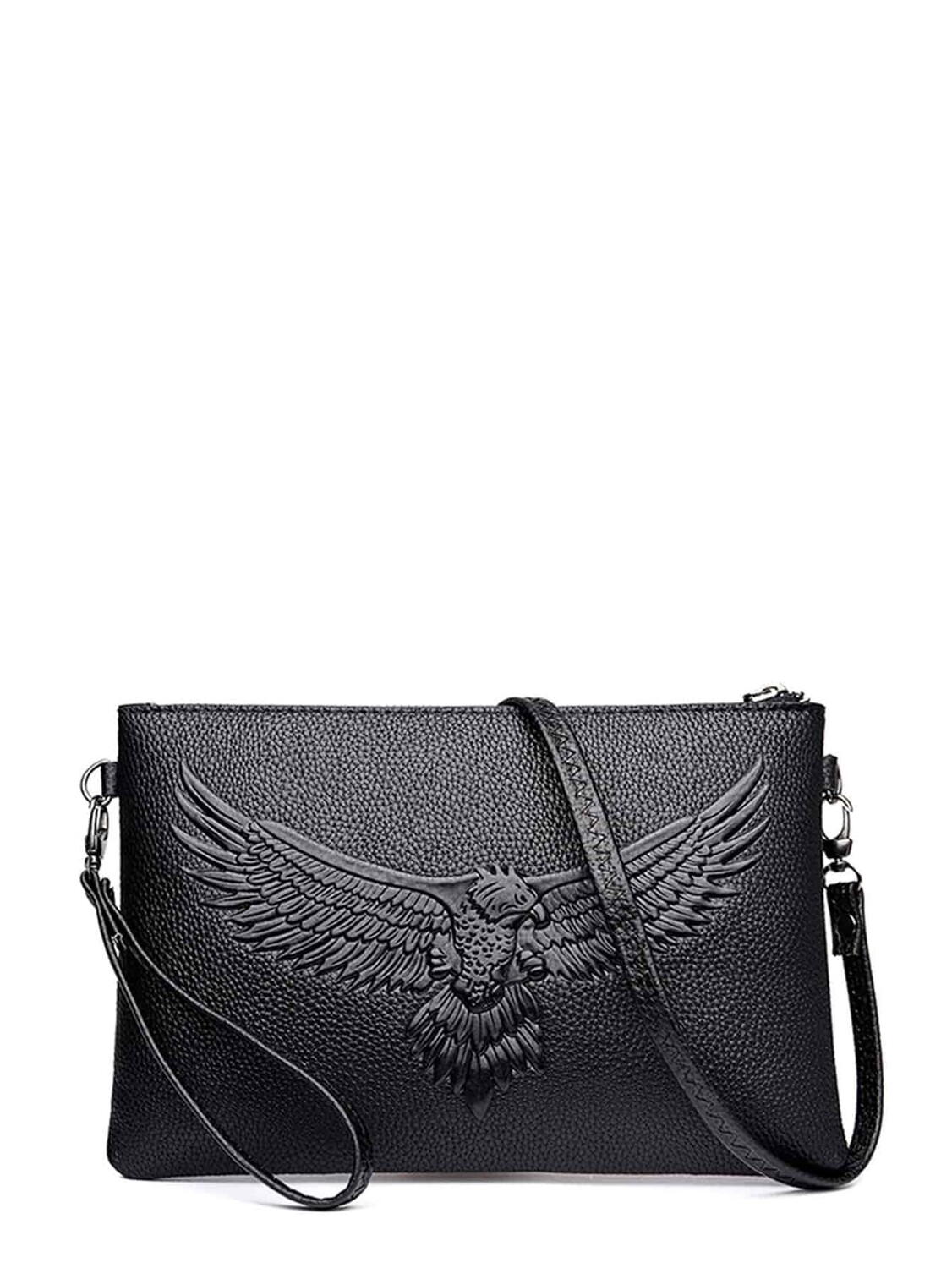 

Клатч Black Eagle с принтом, черный