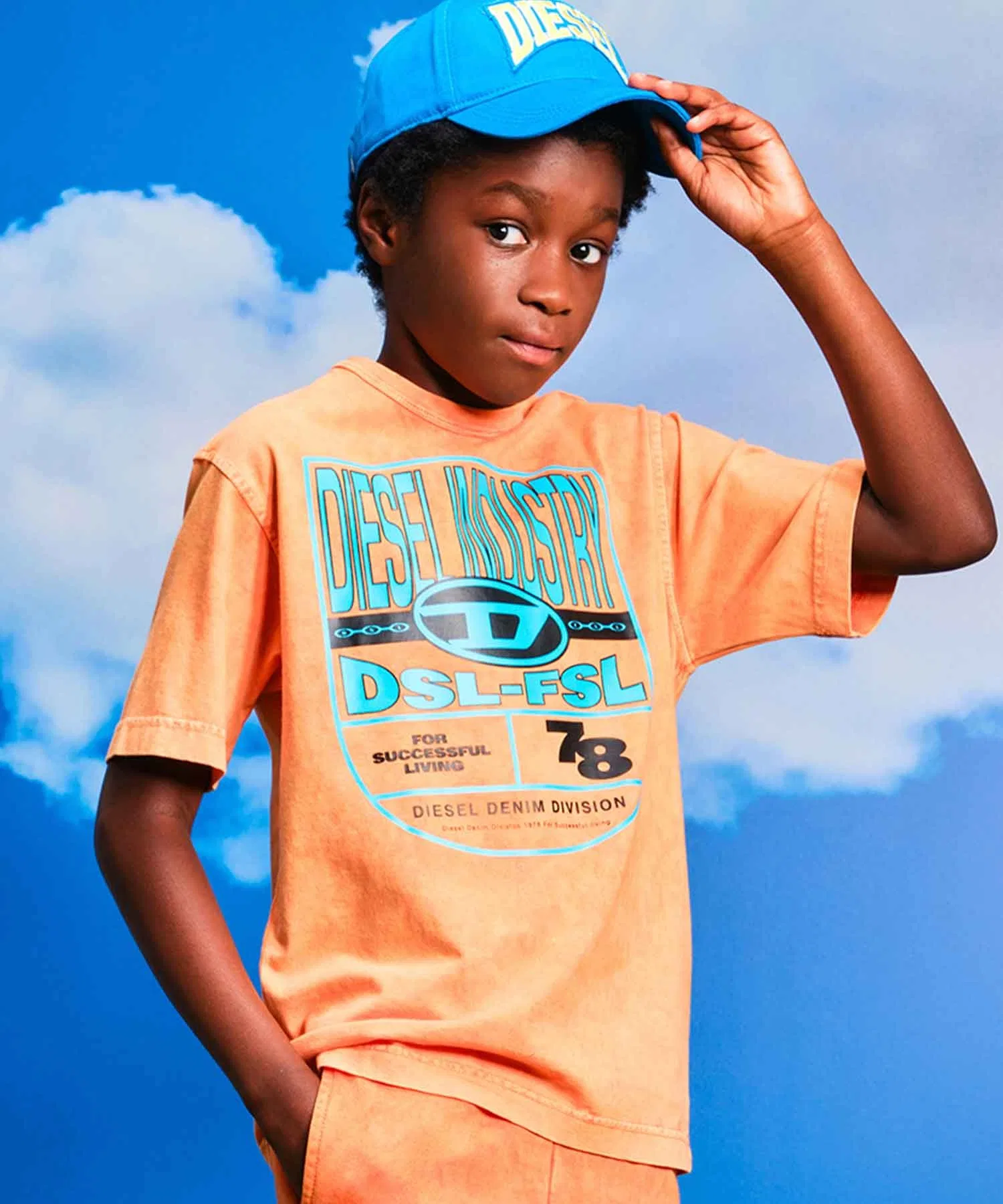 Детская футболка DIESEL KIDS с логотипом