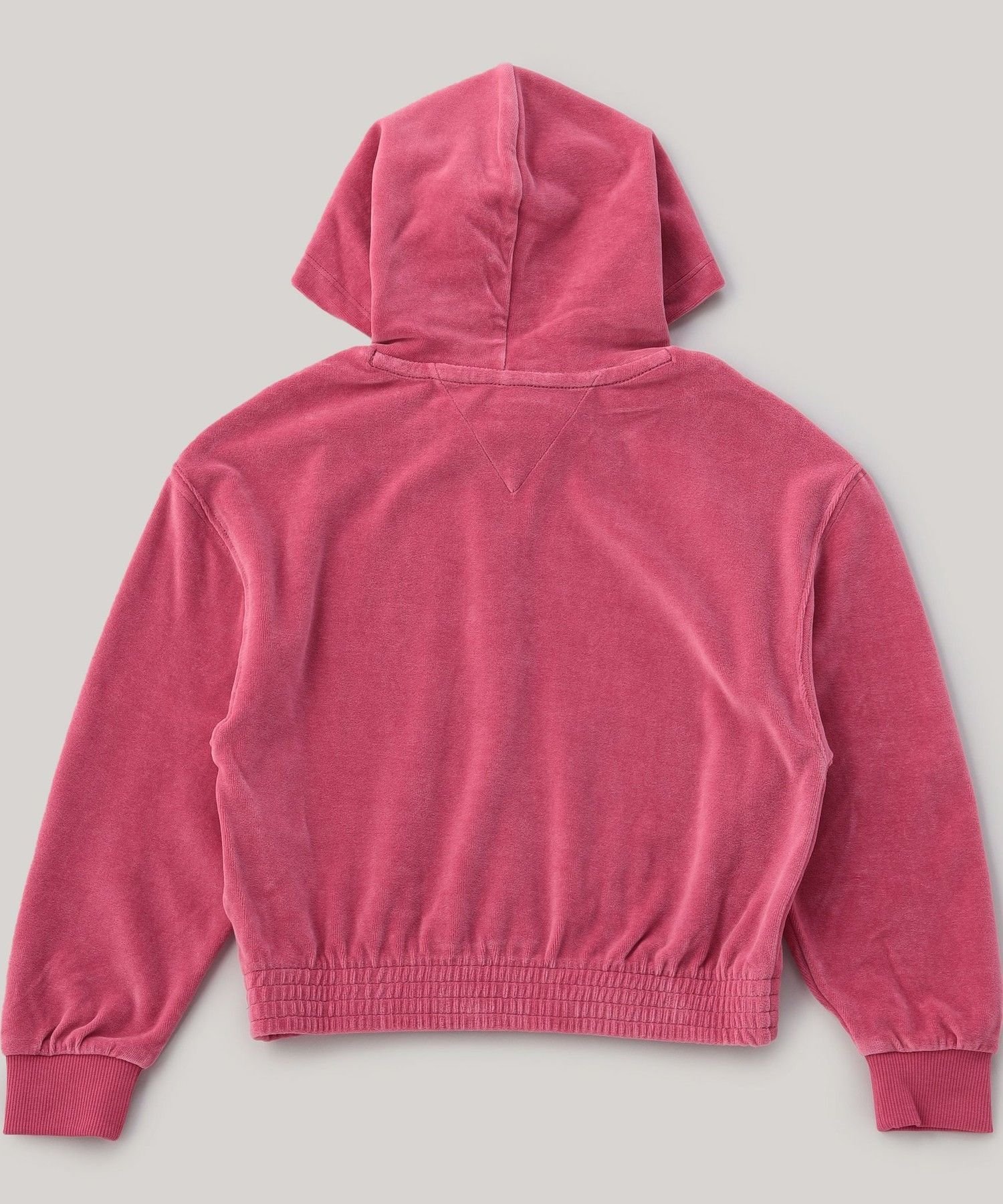 Свитшот ДЕВОЧКИ Script Velour Parka Tommy Hilfiger, Pink XI0 — фото 4