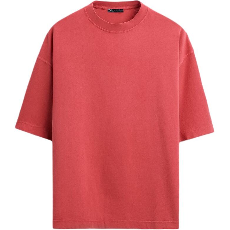 

Футболка мужская темно-коралловая Zara, цвет Dark coral