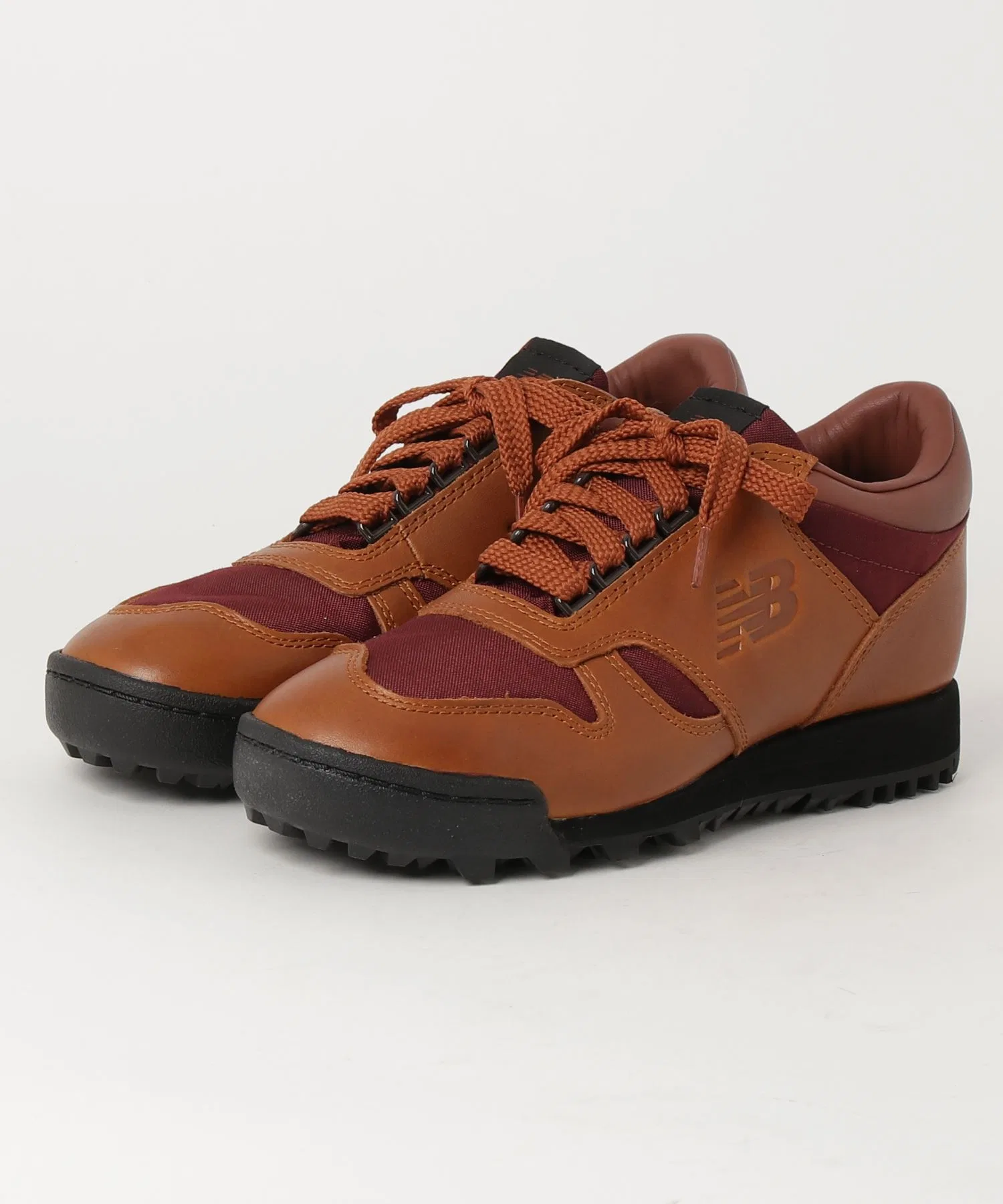 Мужские низкие кроссовки из натуральной кожи New Balance Rainier Low-Cut OG коричневые — фото 4