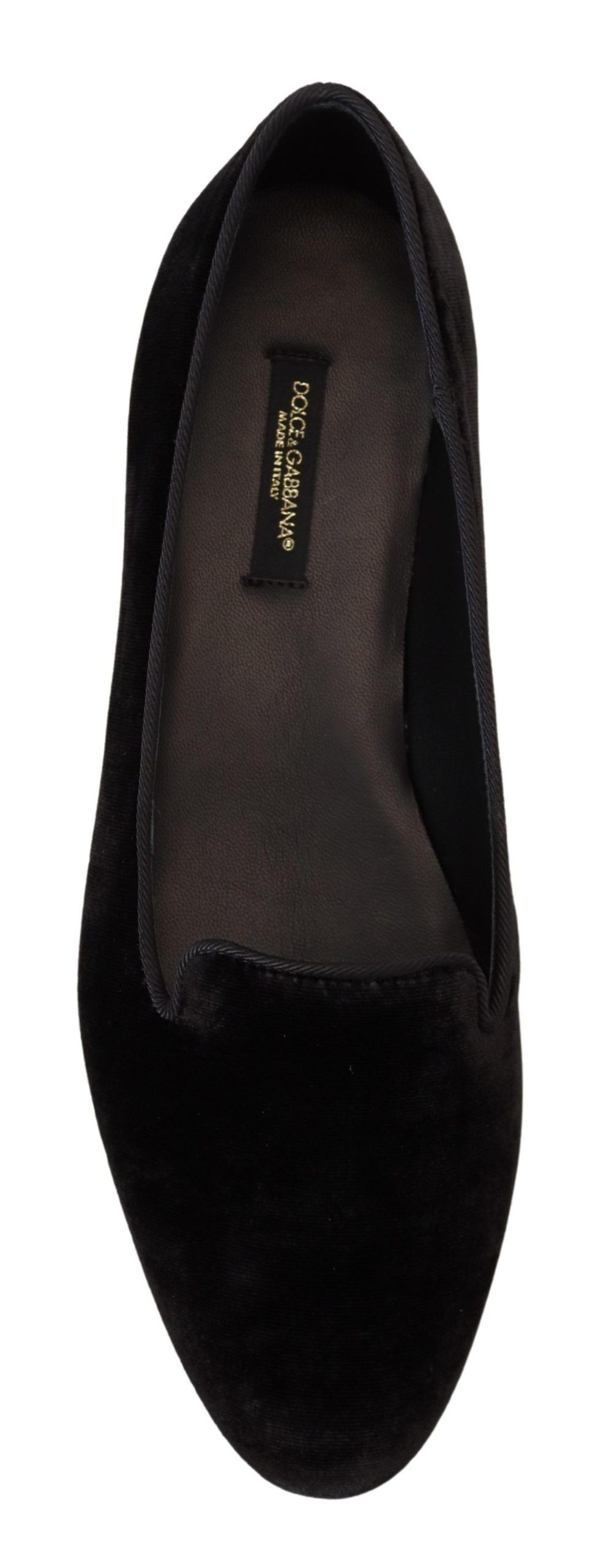 Элегантные черные мокасины из смесового шелка Dolce & Gabbana — фото 4