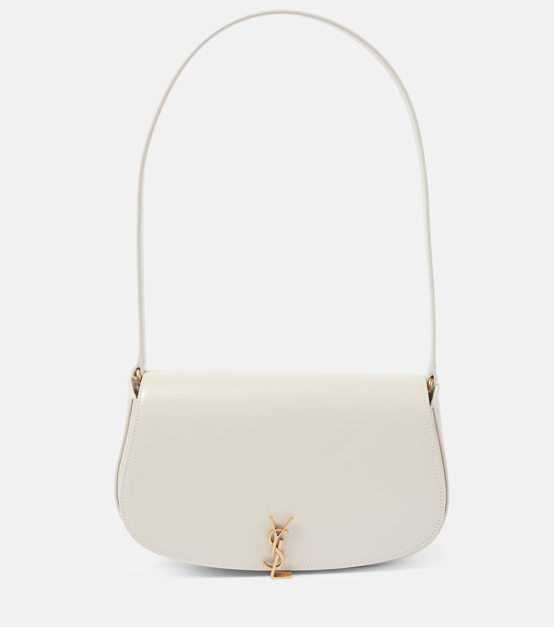 

Вольтер мини кожаная сумка через плечо Saint Laurent, Blanc Vintage