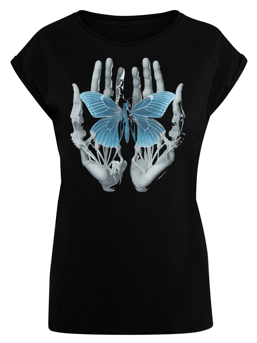 

Рубашка F4NT4STIC Skelett Hände Schmetterling, черный