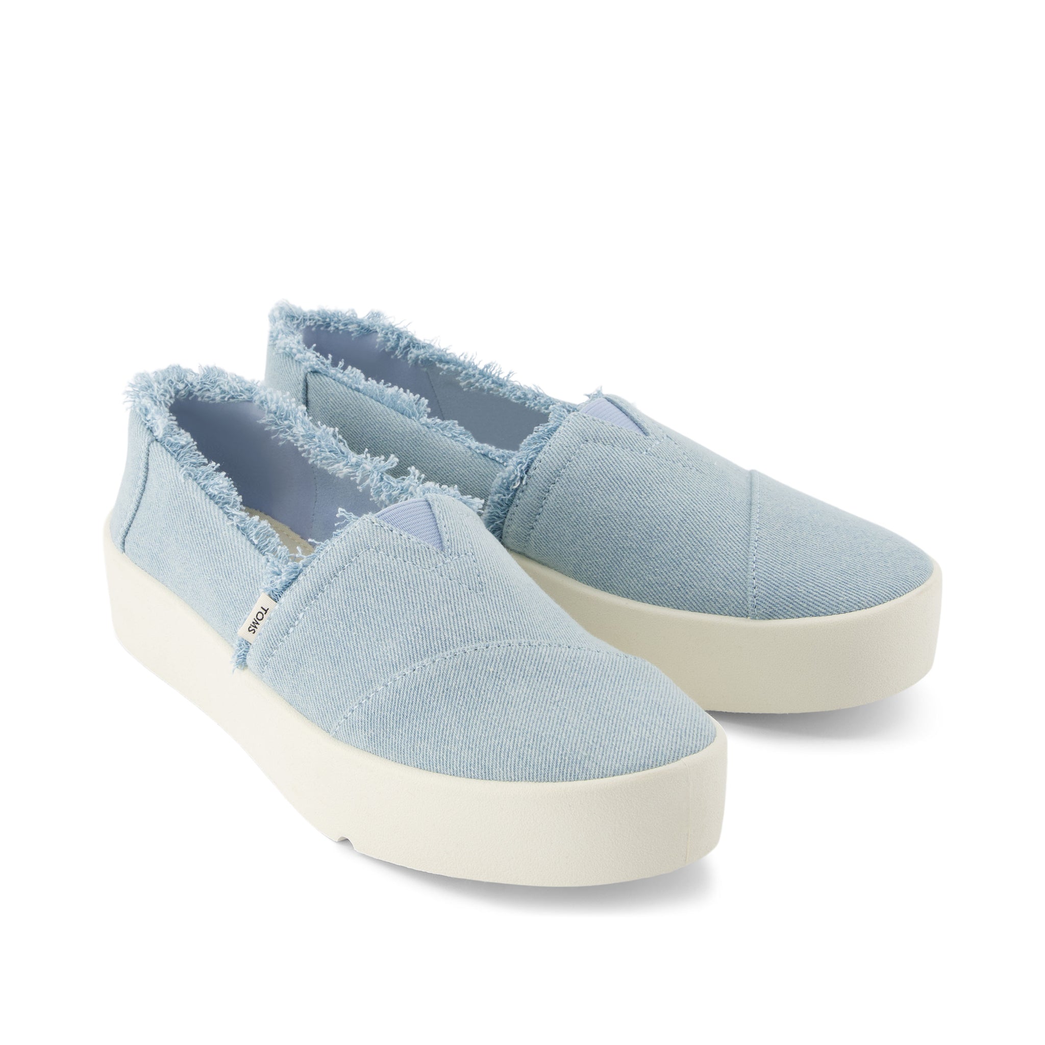 Кроссовки Verona из пастельно-голубого денима Slip-On TOMS Shoes — фото 3