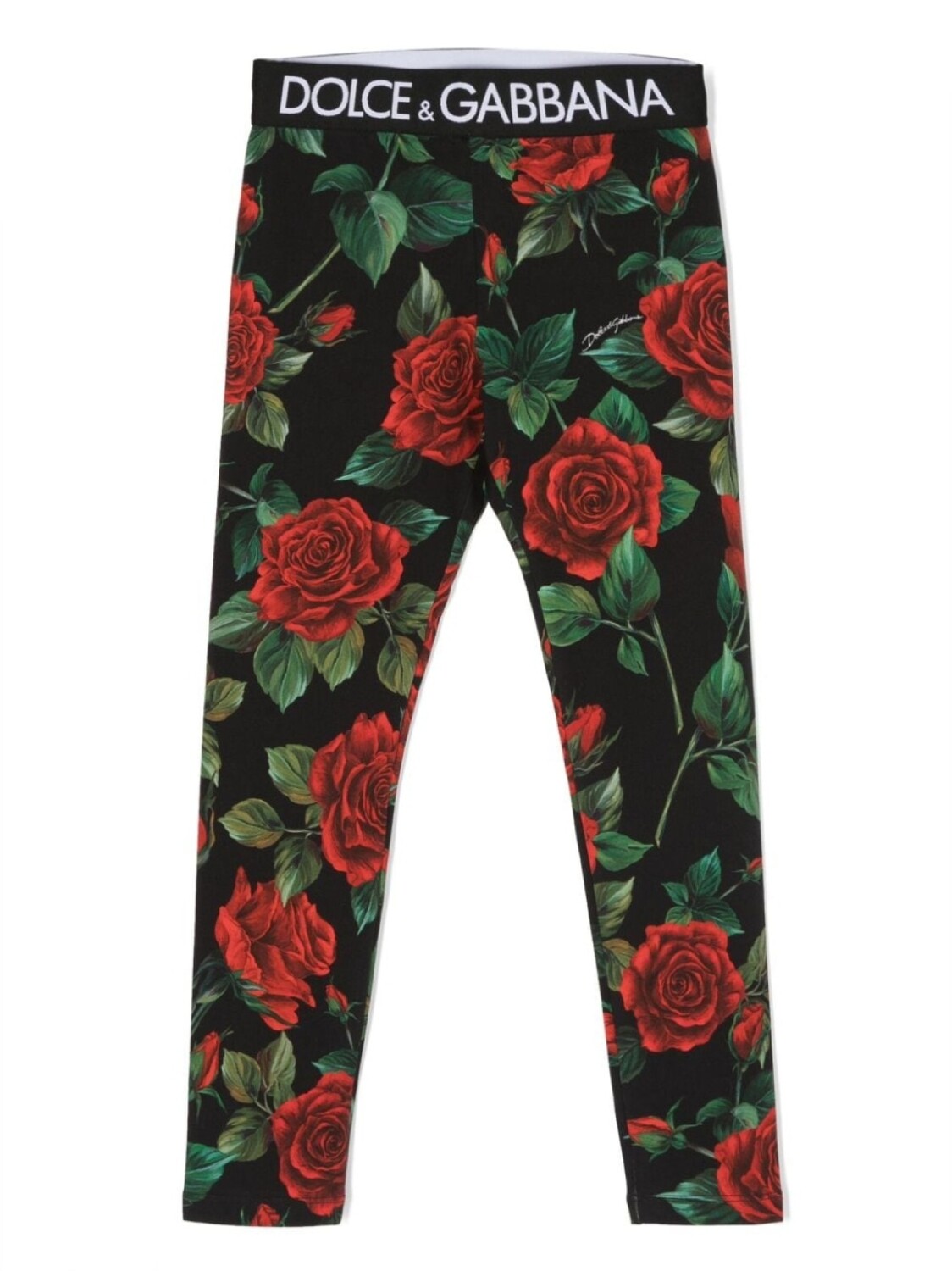 

Dolce & Gabbana легинсы с цветочным принтом, черный
