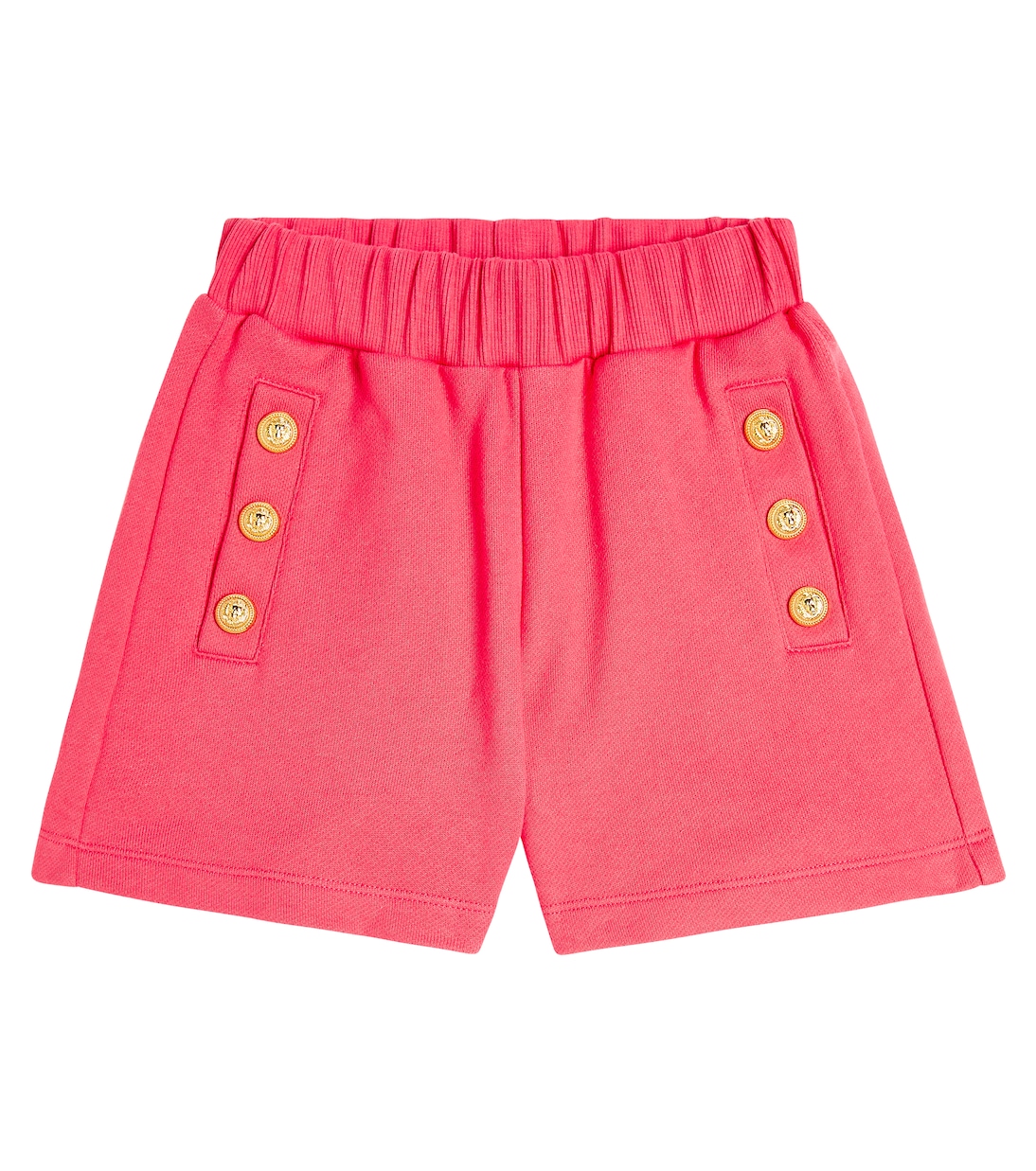 

Трикотажные шорты с пуговицами Balmain Kids, Fragola