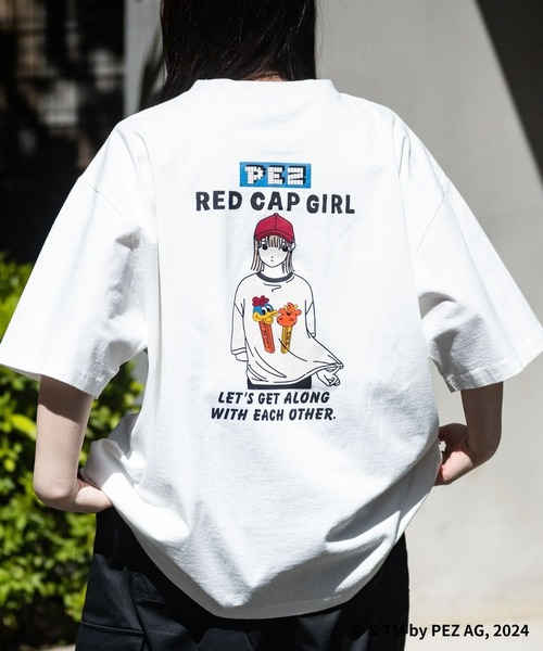 

Футболка с принтом на спине, PEZ x Red Cap Girl, белый