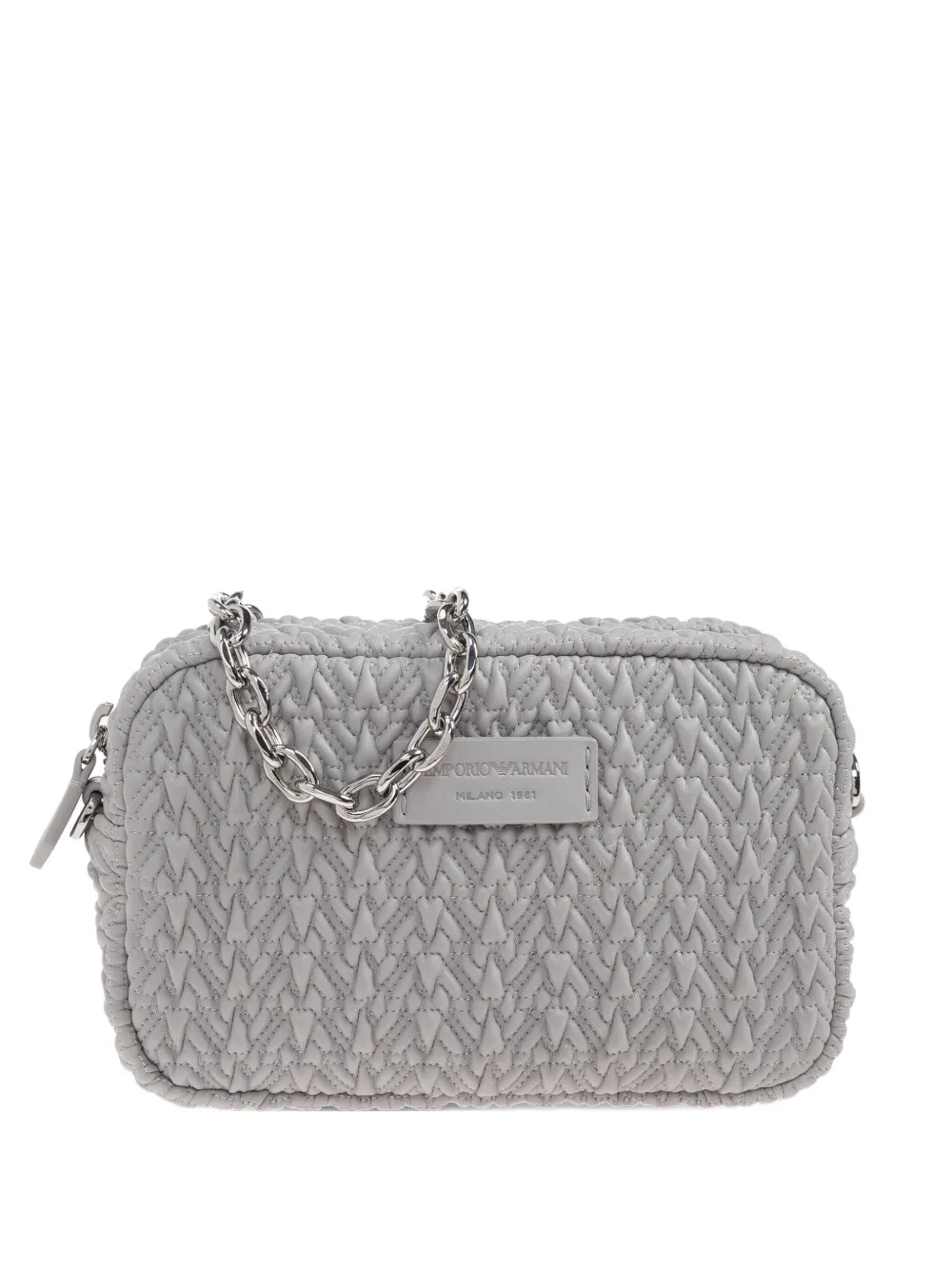 

Стеганая сумка через плечо EMPORIO ARMANI, серый