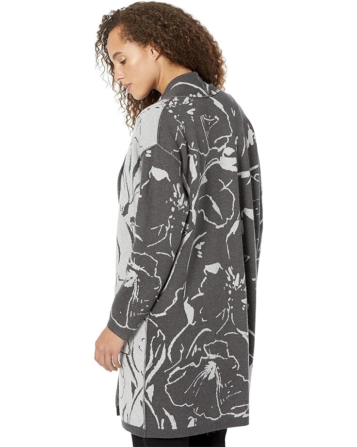 

Свитер Liverpool Los Angeles Long Open Front Cardigan w/ Patch Pockets, цвет Sketchy Floral Jacquard