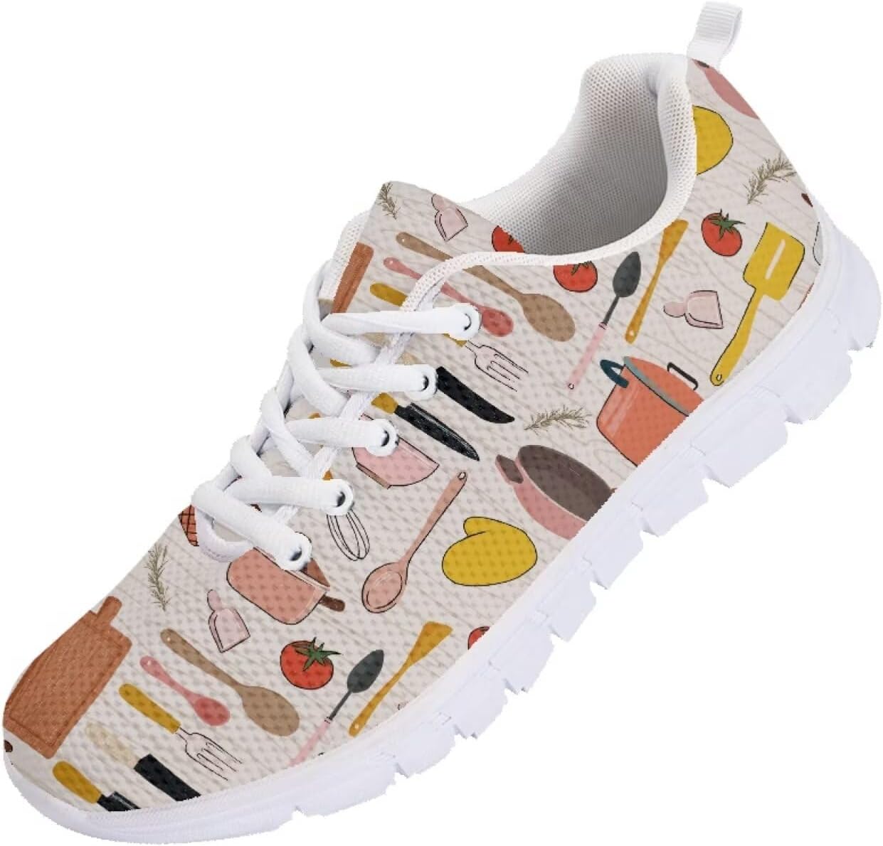 

Мужские беговые кроссовки Funnydude Funny Print 2025, легкие, дышащие, сетчатые, спортивные кеды, Cartoon Kitchenware