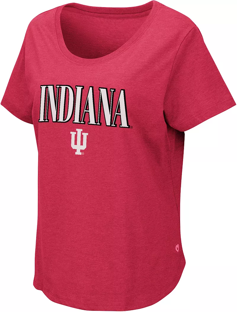 

Женская футболка Colosseum Indiana Hoosiers малиновая