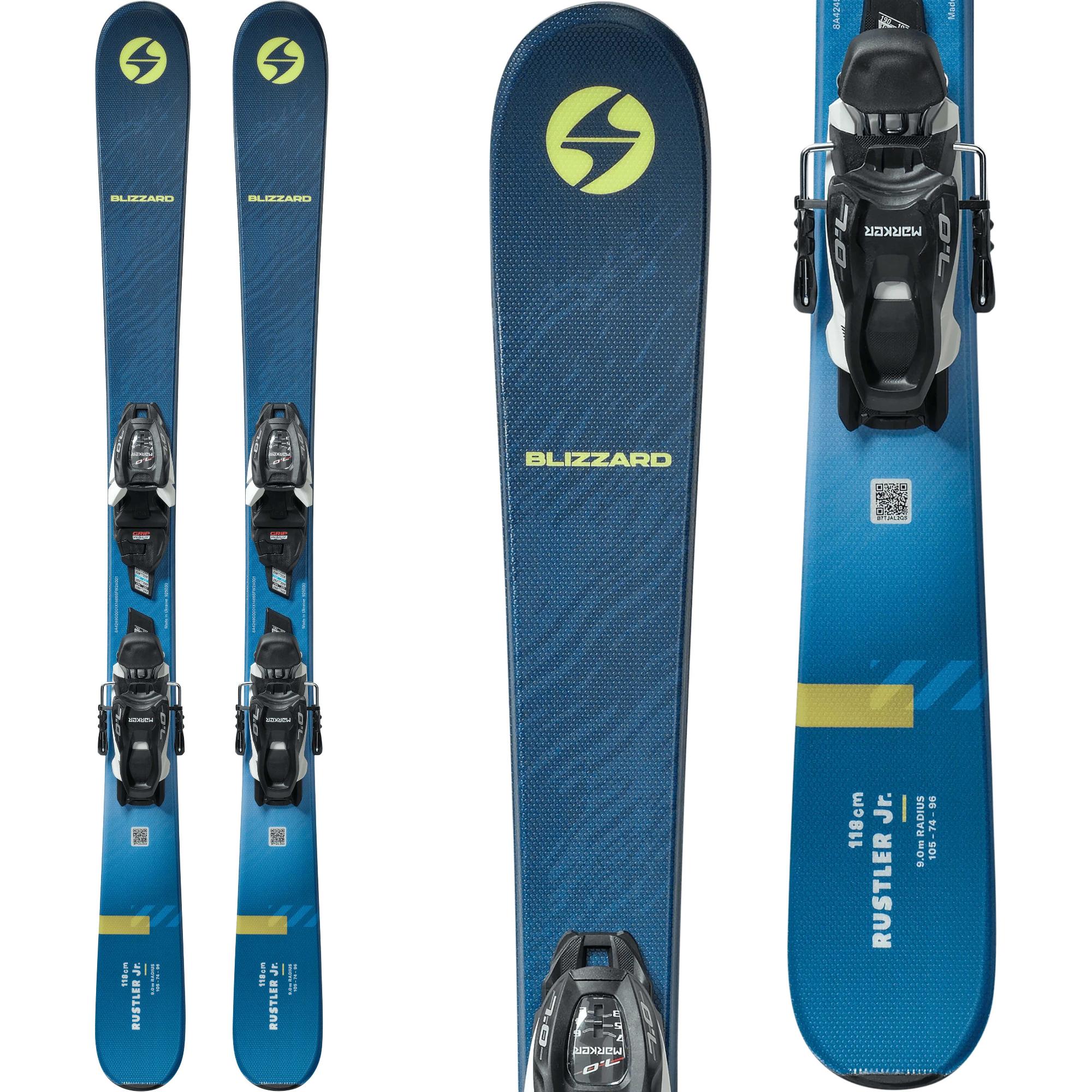 

Детские лыжи Rustler Twin Junior с креплениями JR-7.0, модель 2026 года. Blizzard, One Color