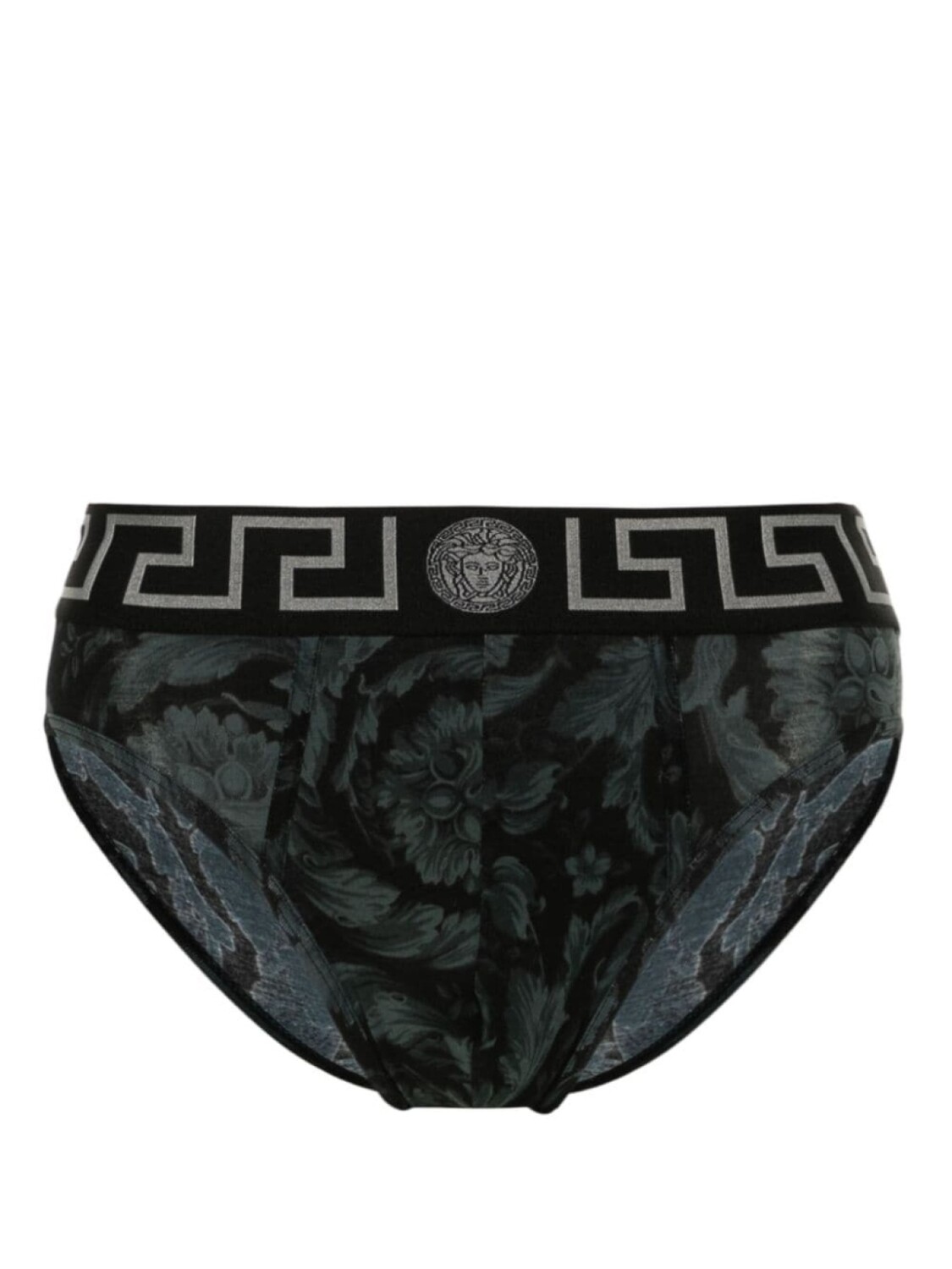 

Versace трусы-брифы с узором Greca, черный