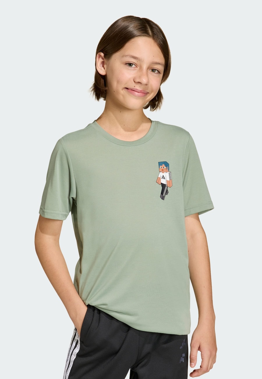 Футболка Performance ADIDAS SPORTSWEAR Minecraft, пастельно-зеленый — фото 2
