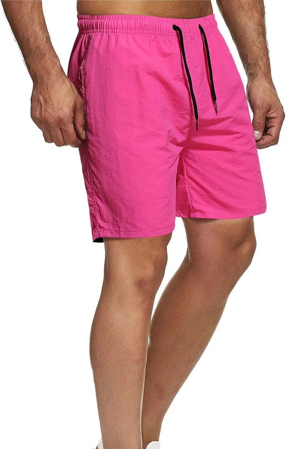 Шорты мужские для активного отдыха, хлопковые, на завязке, Watermelon Red — фото 2
