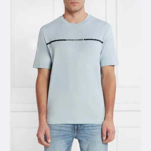 

Футболка стандартного кроя Armani Exchange, синий