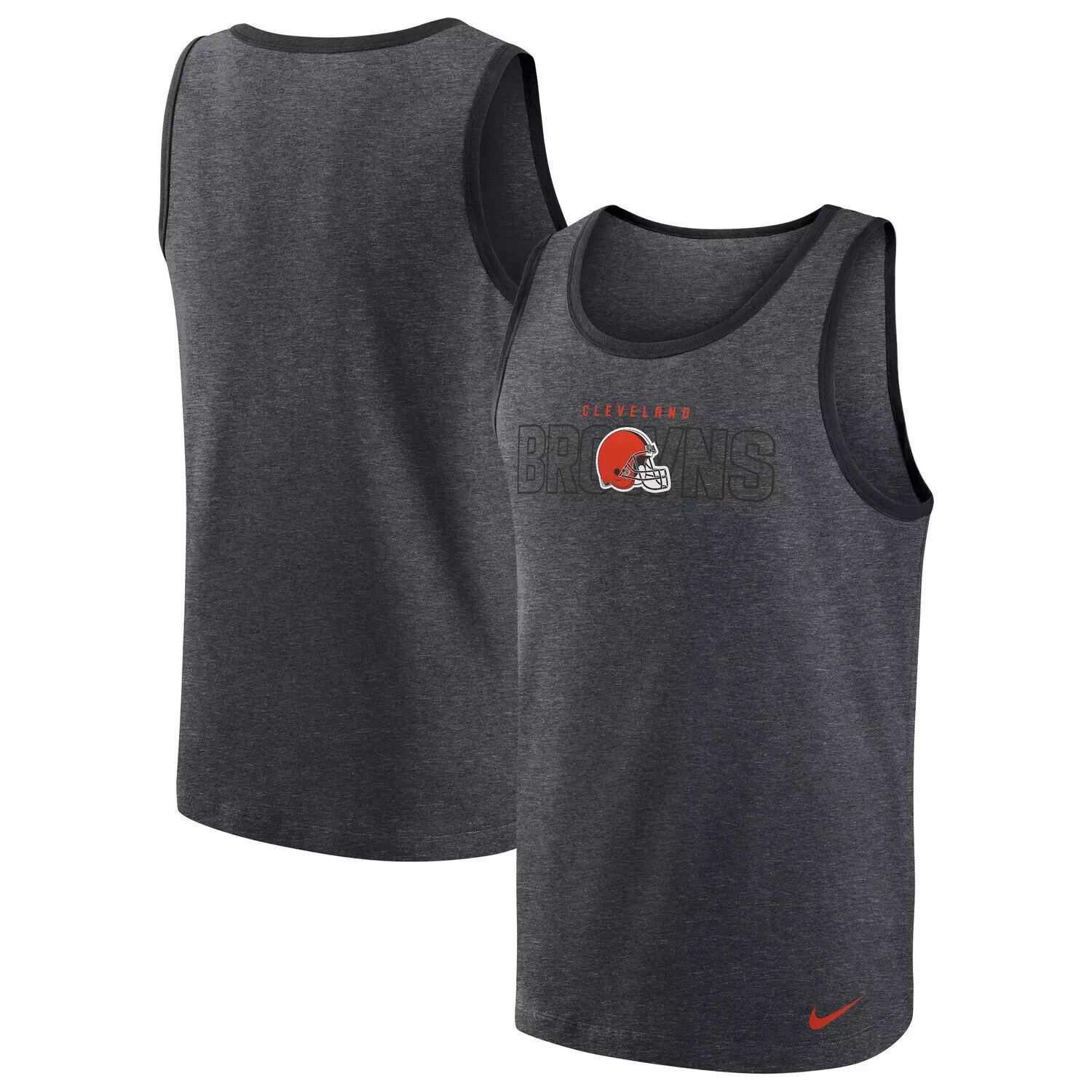 

Мужская темно-серая майка Cleveland Browns Tri-Blend без рукавов Nike, Серый, Мужская темно-серая майка Cleveland Browns Tri-Blend без рукавов Nike