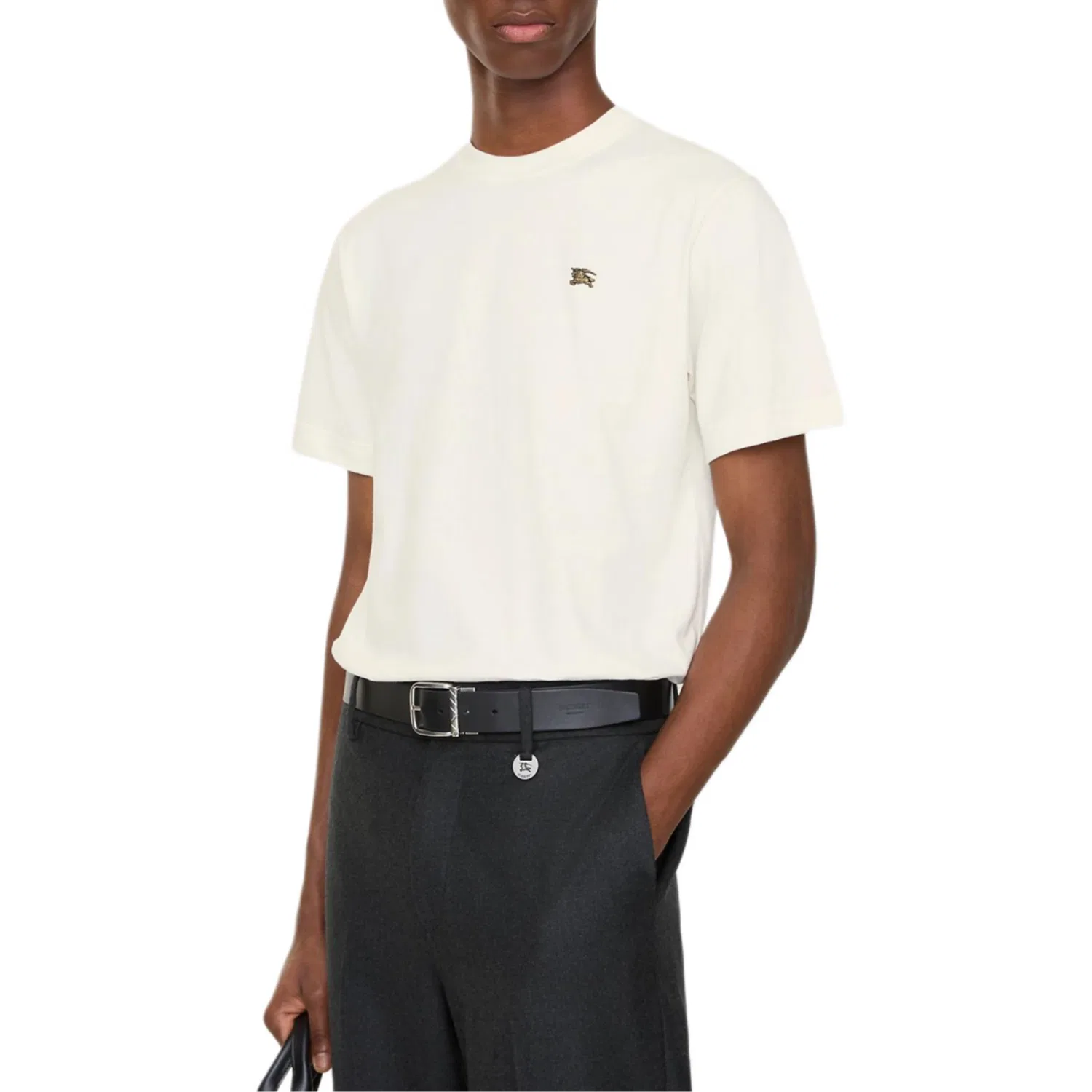 Футболка Burberry Chalk White хлопковая — фото 3