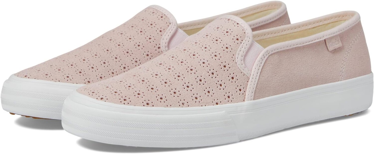 

Кроссовки Keds Double Decker Perf Suede, цвет Light Pink