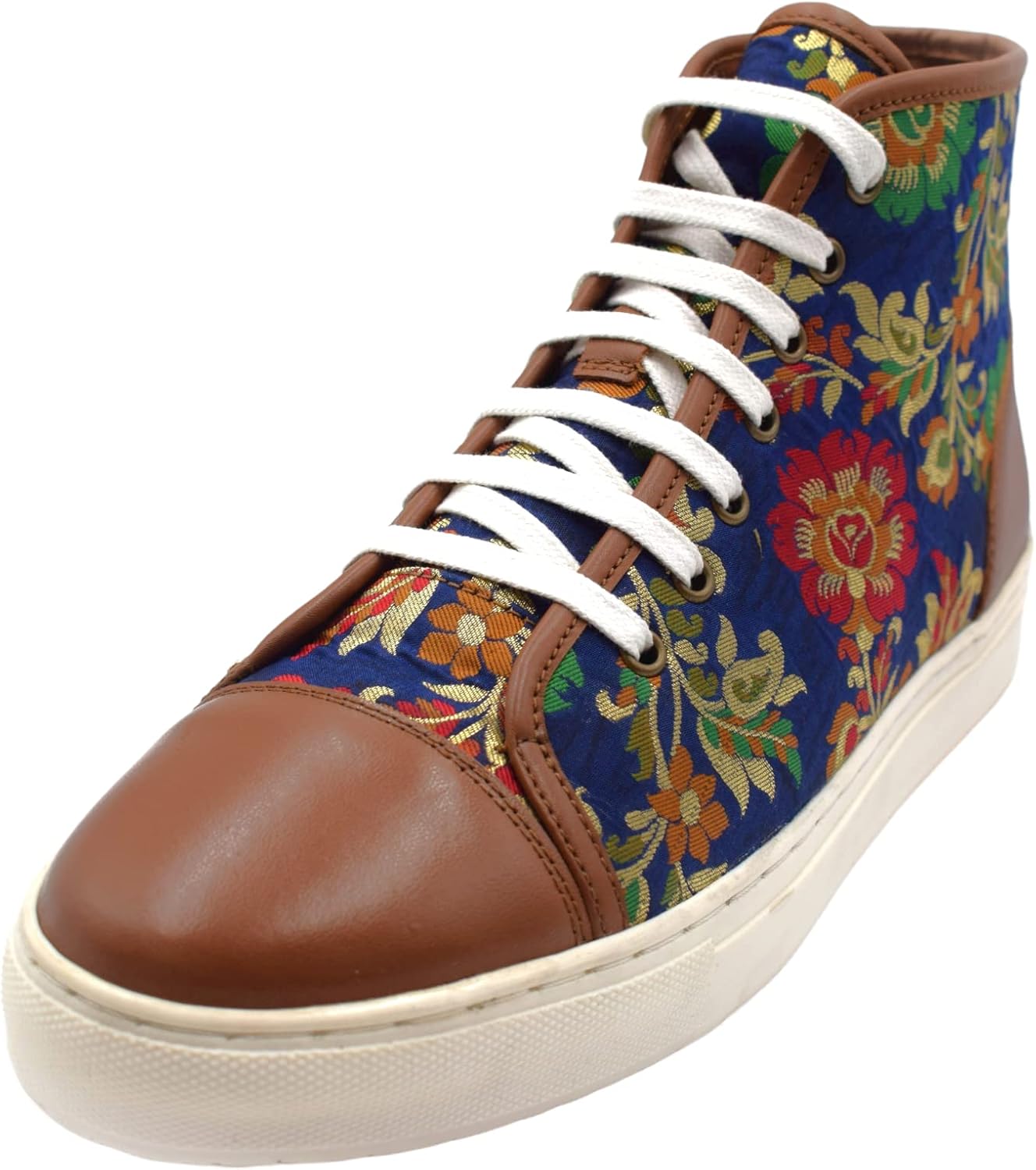 

NEKTA /ke'nekt/ Мужские модные кроссовки с шнуровкой из кожи / Повседневная обувь, синий/песочный/темно-синий