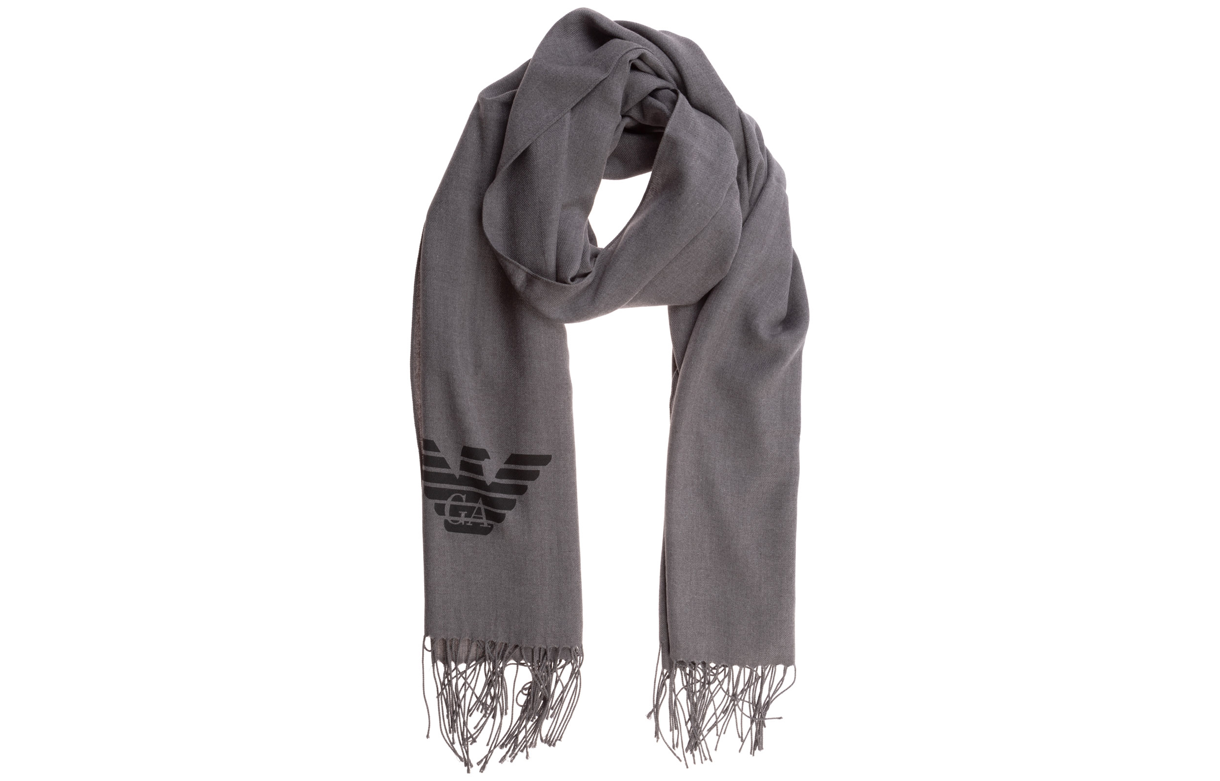 

EMPORIO ARMANI Вязаный шарф унисекс, Gray