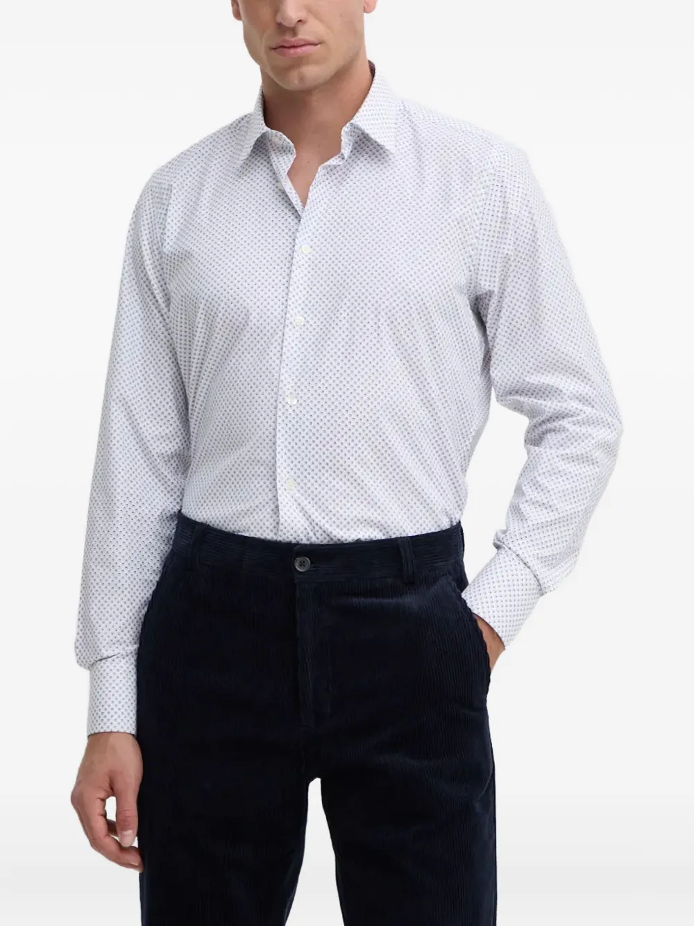 

Рубашка с геометрическим принтом LIU JO, белый