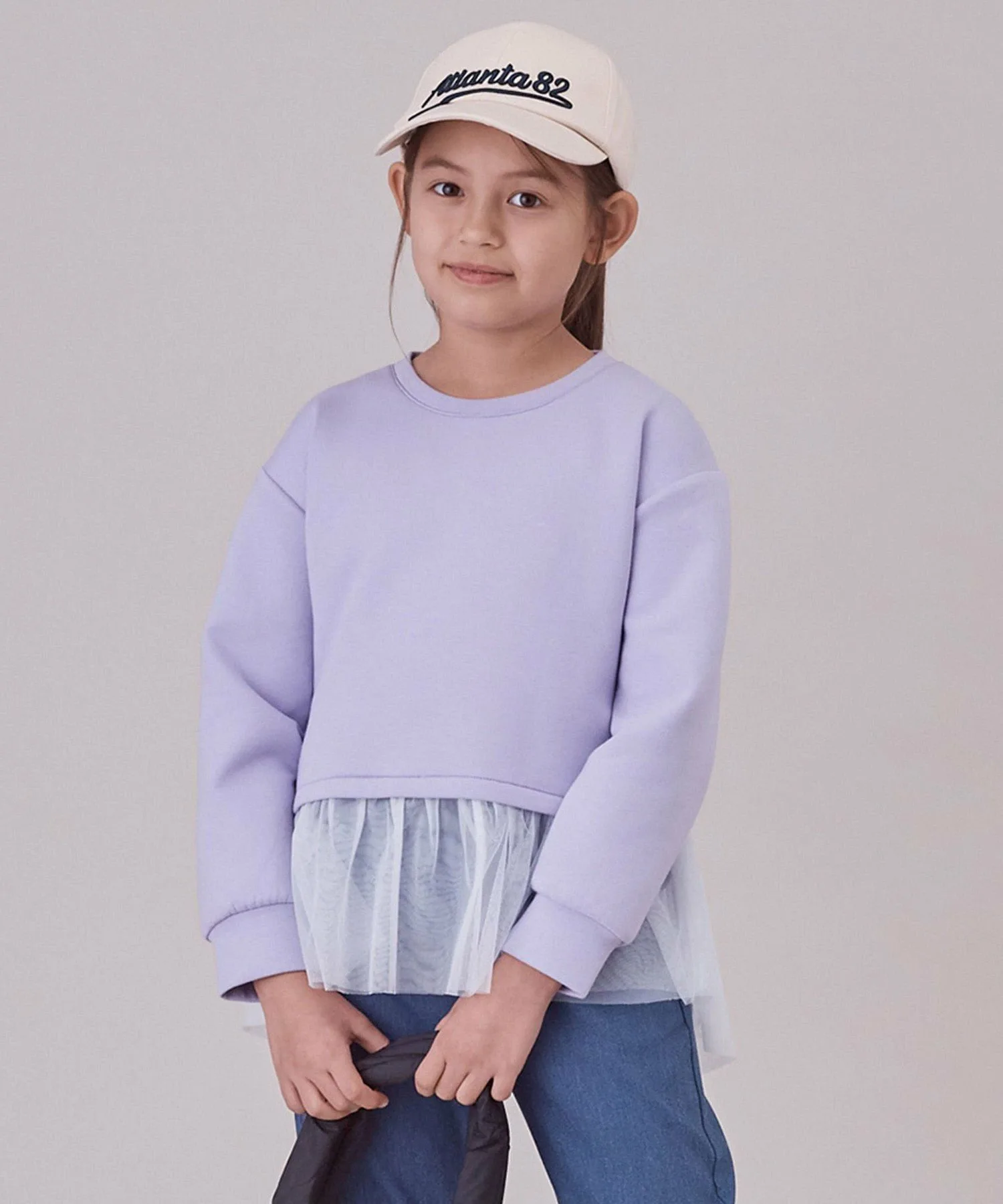 [110-150 см] СВИТШОТ С БАСКОЙ ИЗ ТРИБУНЫ BEAUTY FORM Unfilo, Lavender [082]