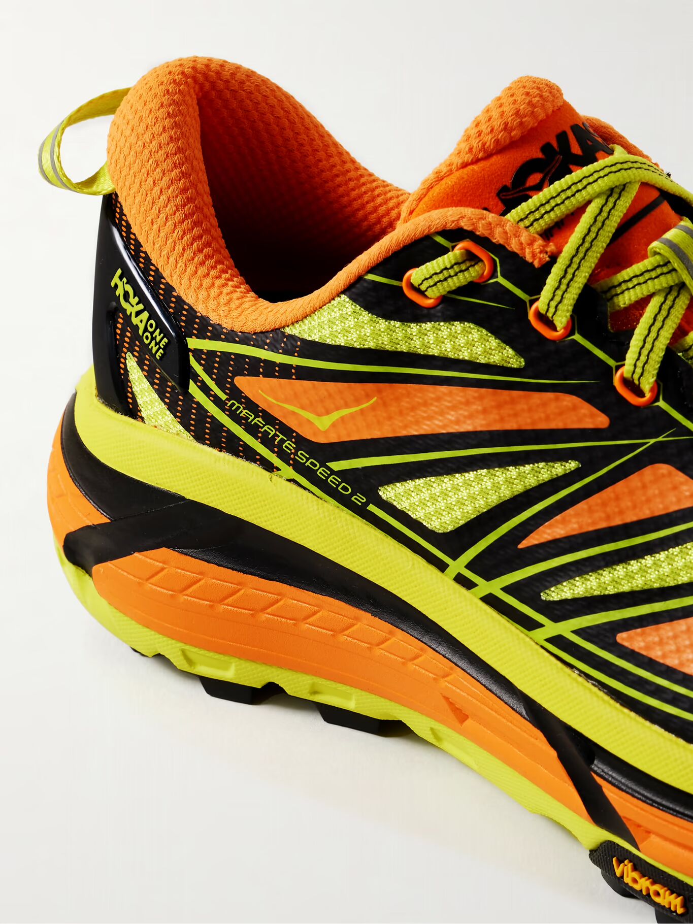 

Кроссовки для бега Mafate Speed ​​2 из резины и сетки HOKA, оранжевый