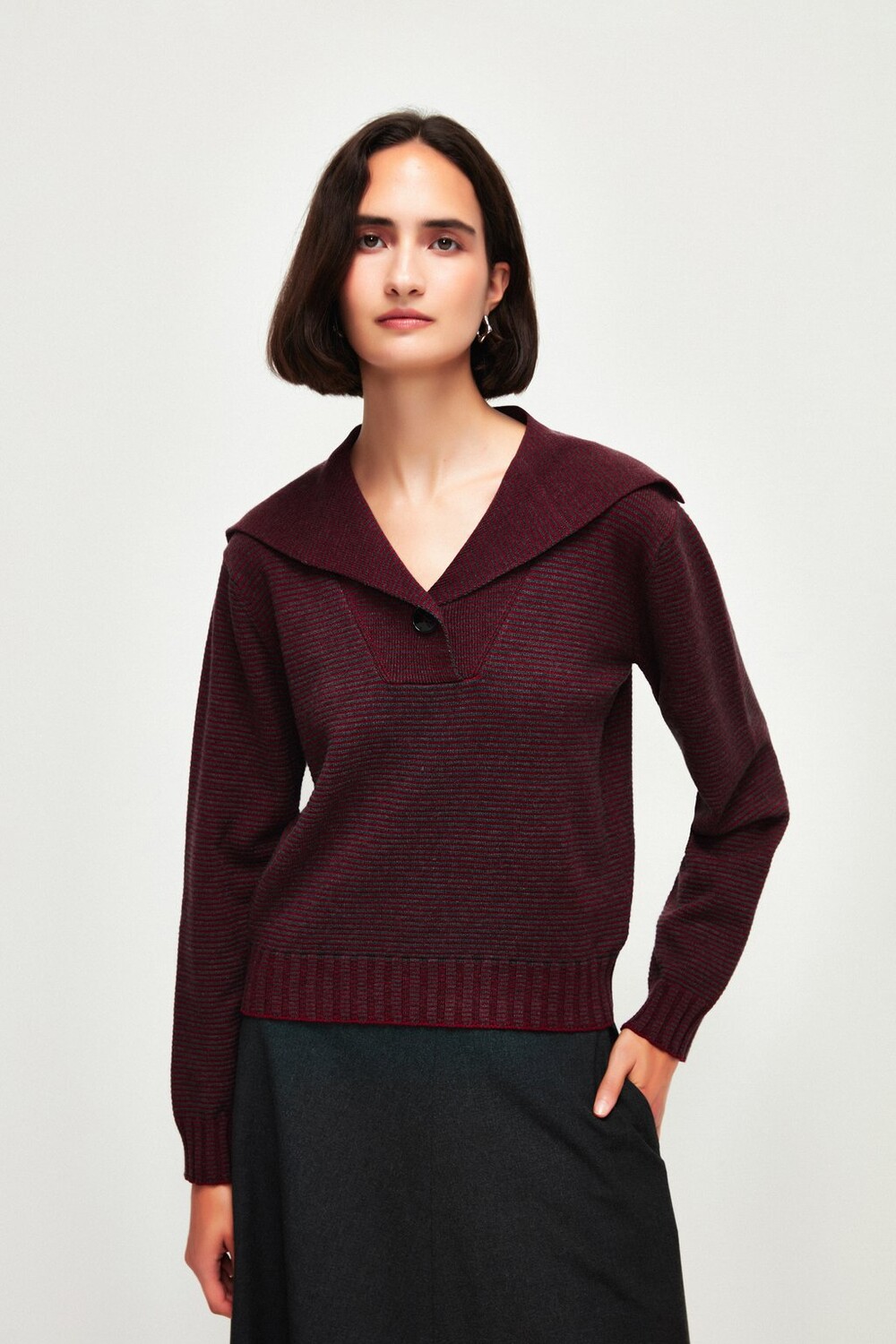 

Вязаный свитер STRIPED adL, цвет striped anthracite