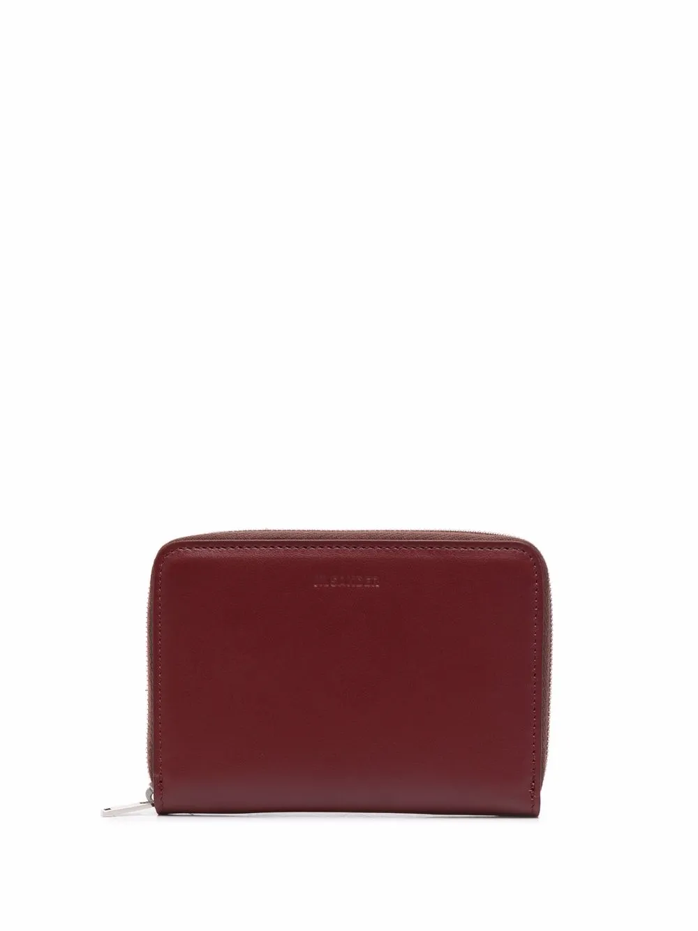 

Кошелек с круговой молнией JIL SANDER, красный