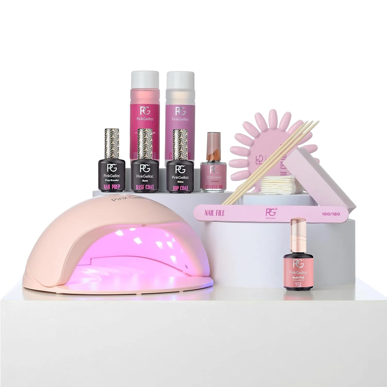 Набор для гель-лака с УФ-лампой от Pink Gellac Pink Gellac