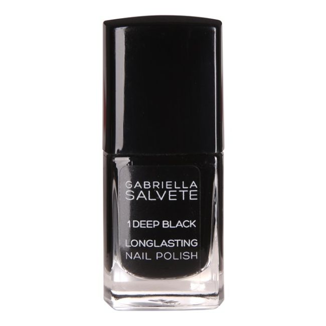 

Стойкий лак для ногтей Gabriella Salvete, цвет 1 deep black, 11 мл