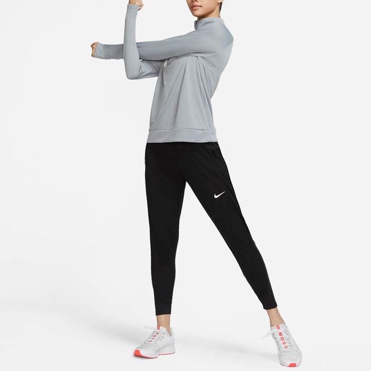 Спортивные брюки (WMNS) Nike Solid Color Small Logo Sports Pants/Trousers/Joggers Black DD6473-010 — фото 3